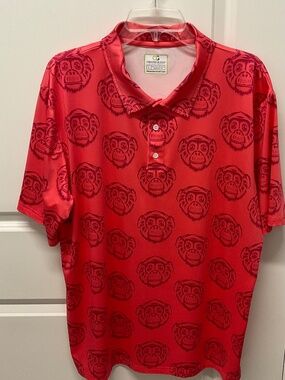 MEN’S OBNOXIOUS GOLF POLO SHIRT SIZE LARGE